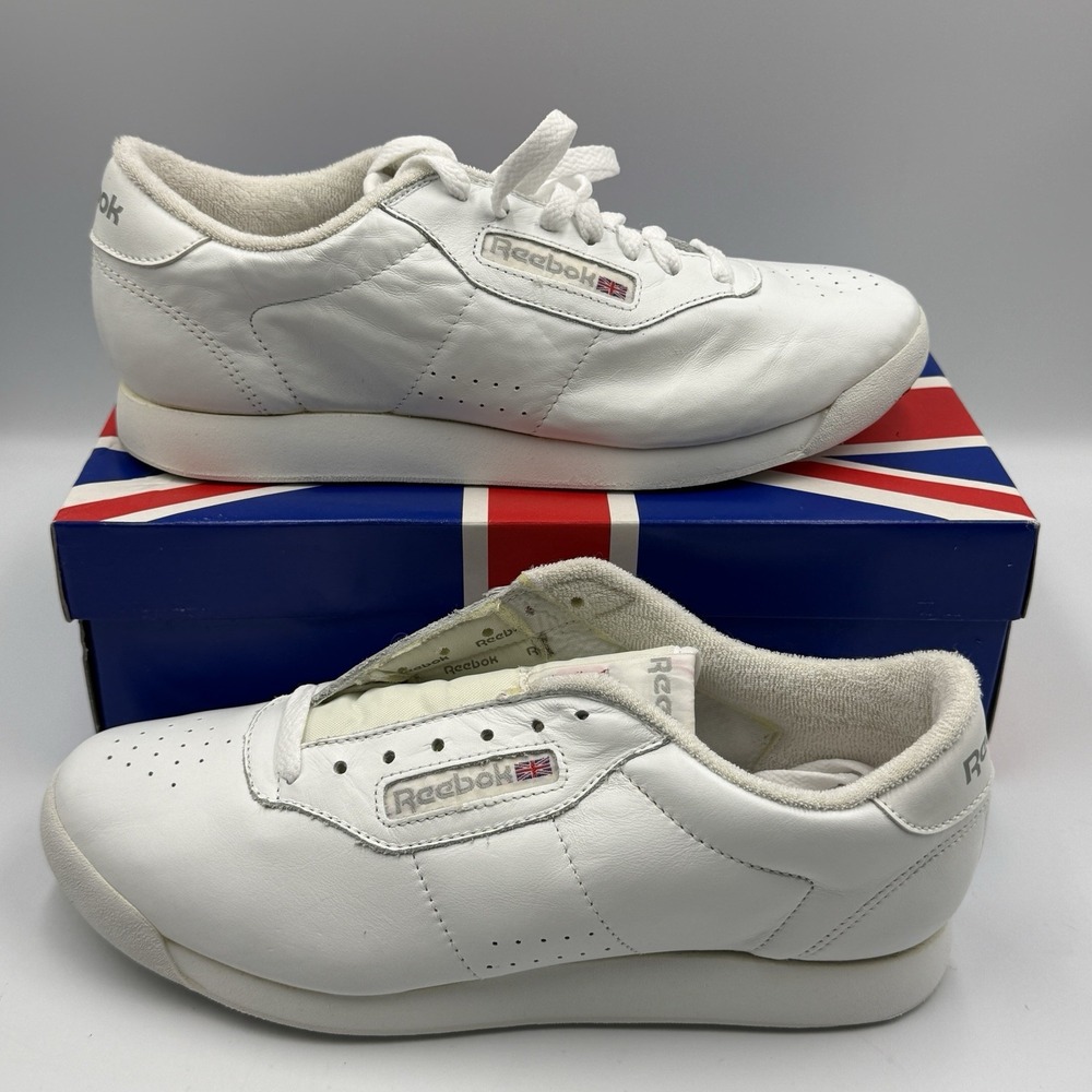 Vintage 1996 Reebok Princess Womens 9 White Leather Shoes NIB Deadstock 2-1475